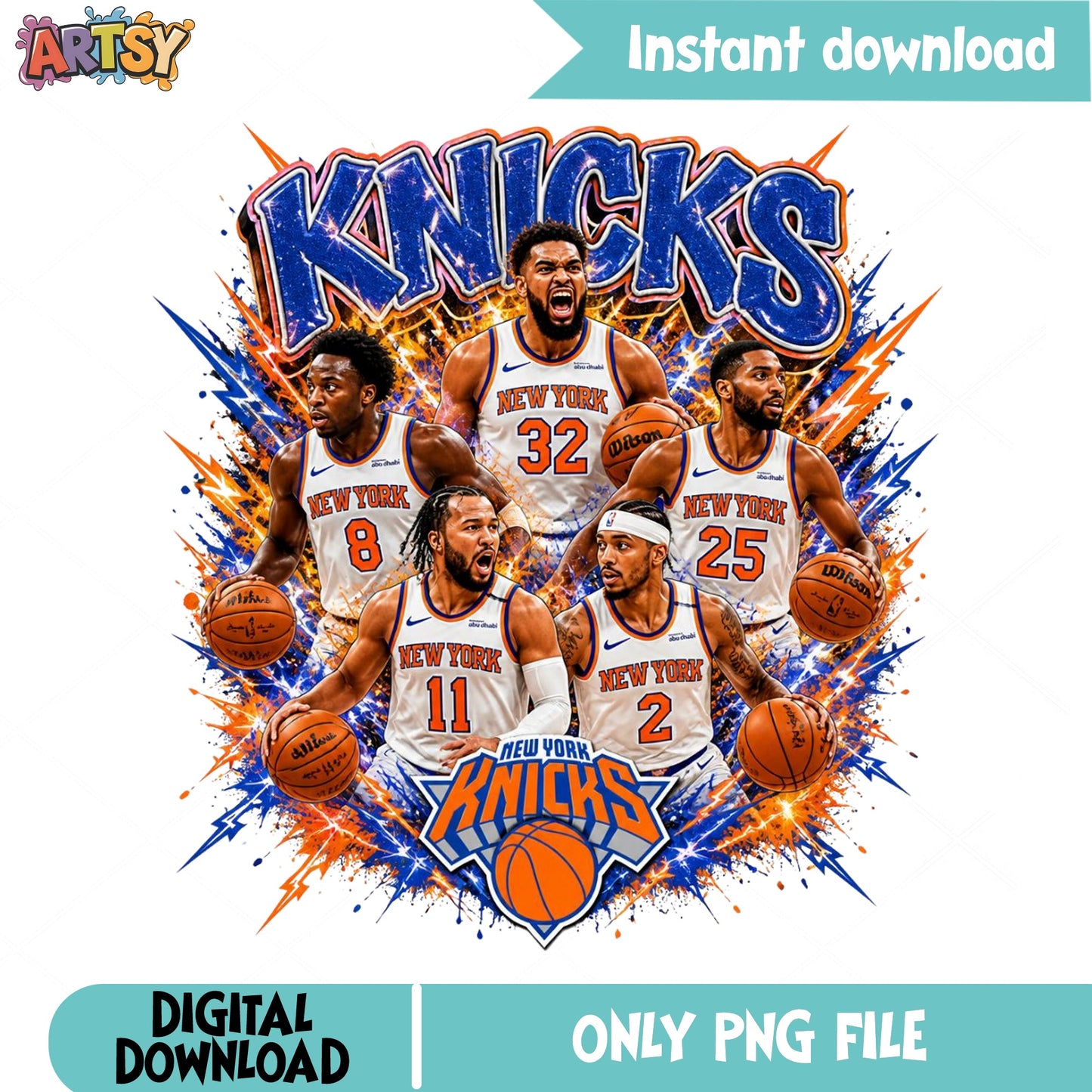 New York Knicks PNG, NBA Basketball Team Shirt, Knicks PNG