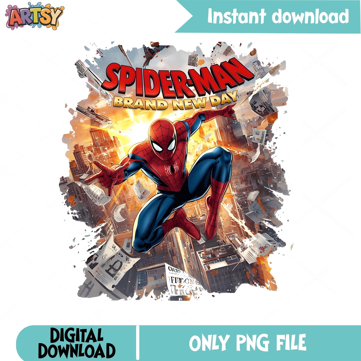 Spider-Man Brand New Day PNG, Marvel Superhero PNG, Spiderman PNG