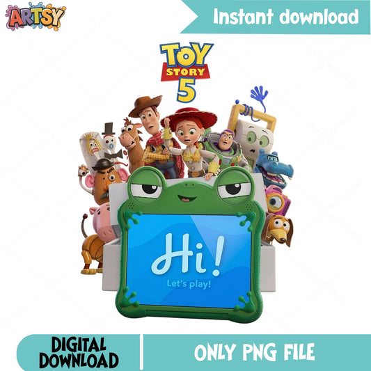 Toy Story 5 Characters PNG, Disney Pixar PNG, Woody Buzz PNG
