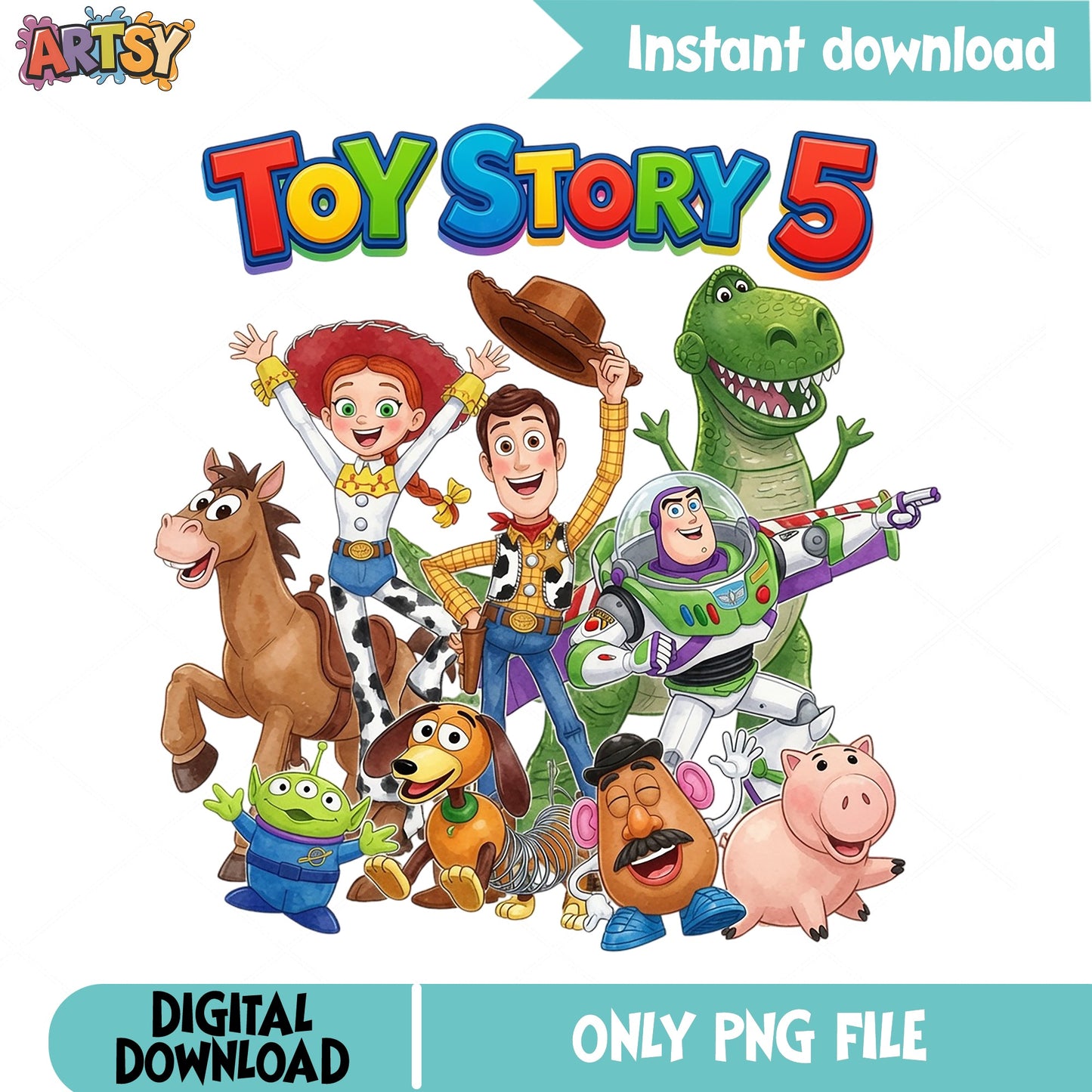Toy Story 5 Characters PNG, Woody Buzz Lightyear PNG, Disney PNG