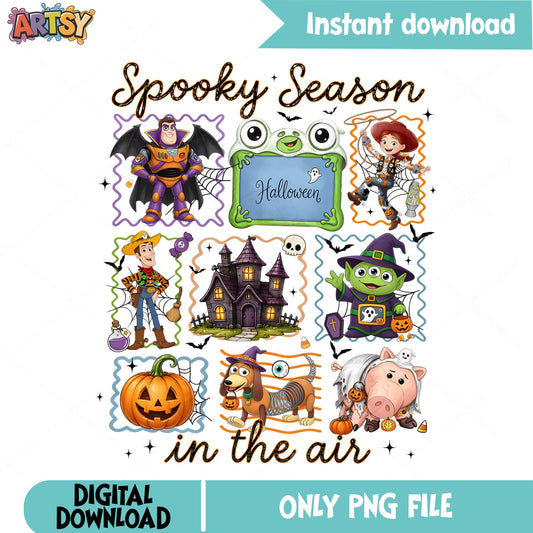Toy Story Halloween PNG, Spooky Season In The Air PNG, Disney PNG