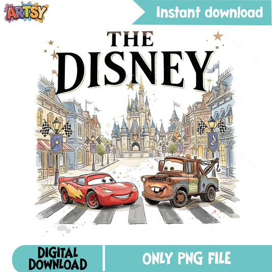 Cars McQueen And Mater PNG, Disney Cars PNG, Pixar Movie Fun PNG
