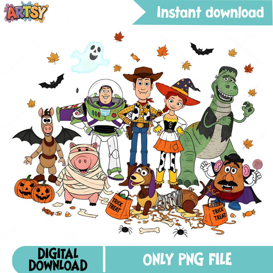 Toy Story Halloween PNG, Disney Halloween PNG, Trick Or Treat PNG
