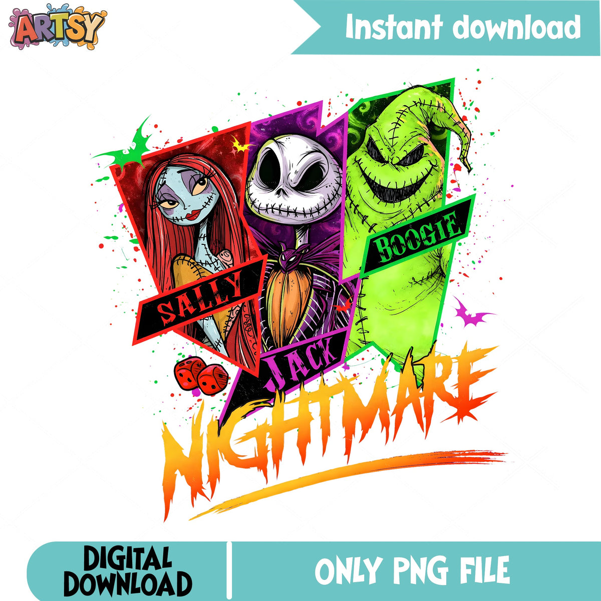 Nightmare Sally Jack Boogie PNG, Oogie Boogie PNG, Halloween Movie PNG