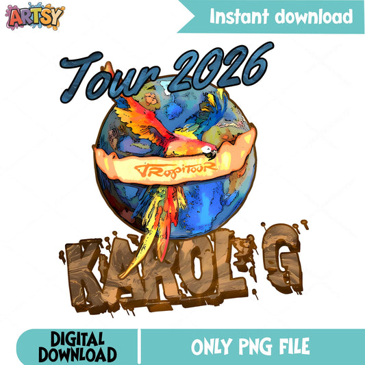 Karol G Tropitour 2026 PNG, Karol G Concert PNG, Music Tour PNG