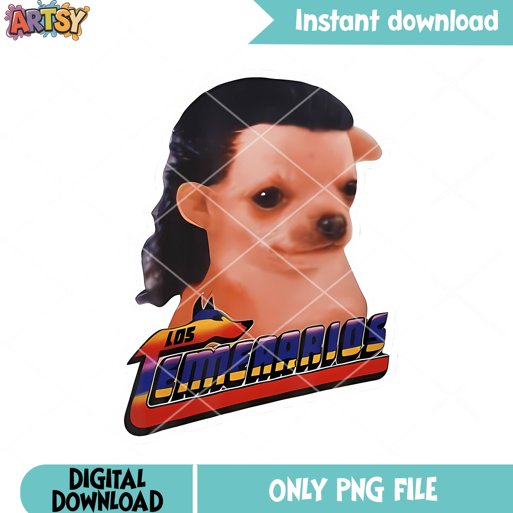 t shirt los emerarios png, slick back hair png, chihuahua dog ​png